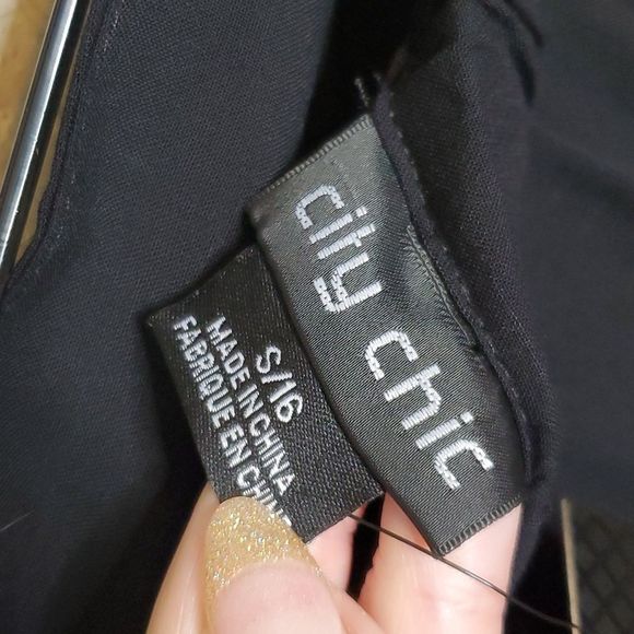 NWT City Chic 16 Summer Nights Maxi Dress Strapless black - Picture 6 of 7